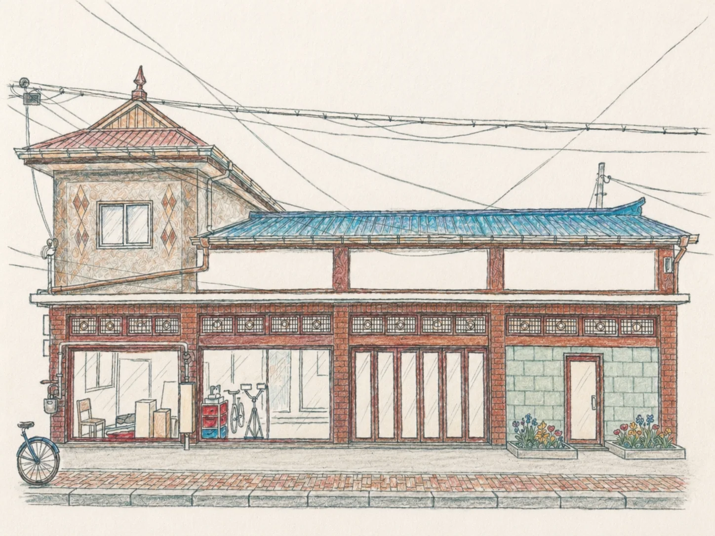Beyond Village Basecamp · an illustration of the space
