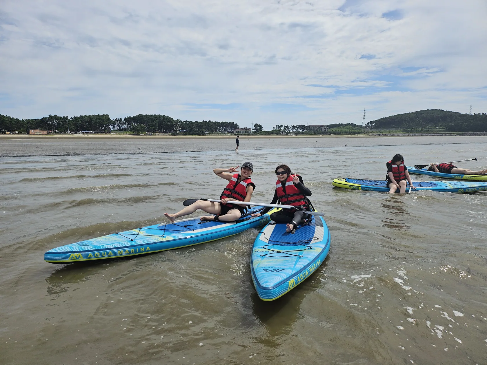 Meeting one another on the water