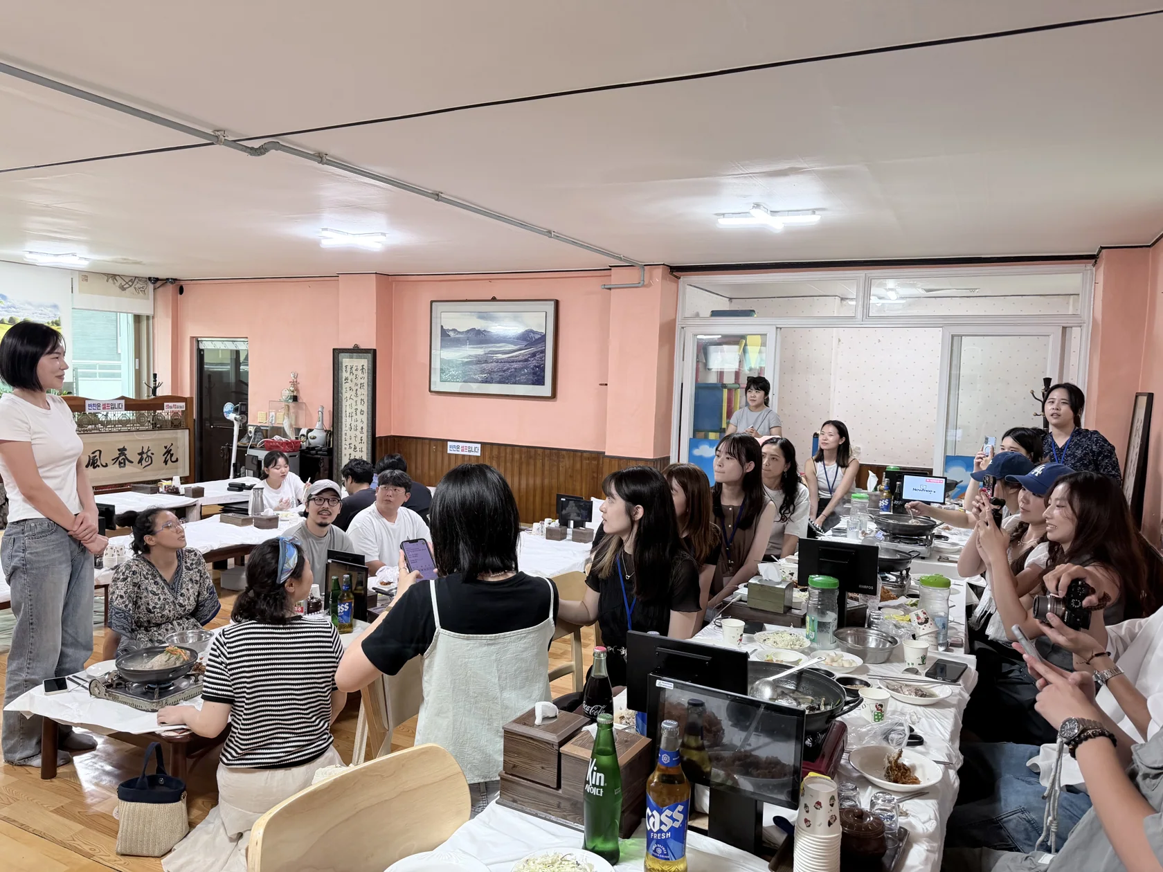 Getting to know one another around the tables at Sigol Tongdak